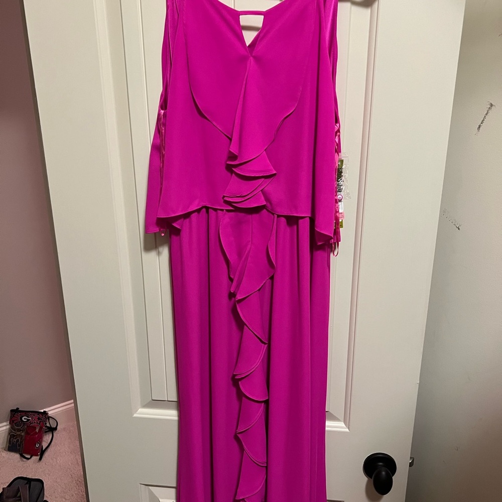 Gianni Bini Hot Pink Maxi/Formal Dress